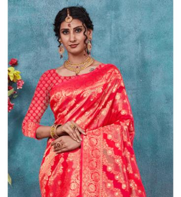 Pink Banarasi Silk