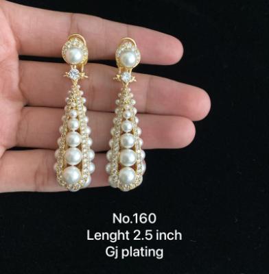 Gold Plated Pearl Earrings