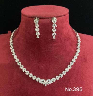 Silver Necklace and Earrings Set
