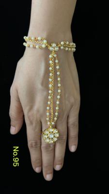 Gold Floral Hand Jewelry