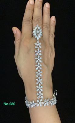 Silver Floral Hand Jewelry