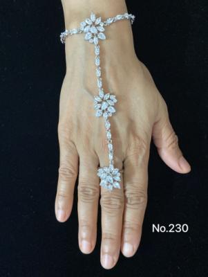 Silver Floral Hand Jewelry