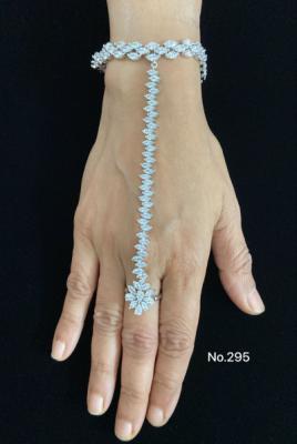 Silver Crystal Hand Jewelry