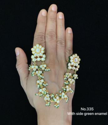 Gold Enamel Hand Jewelry