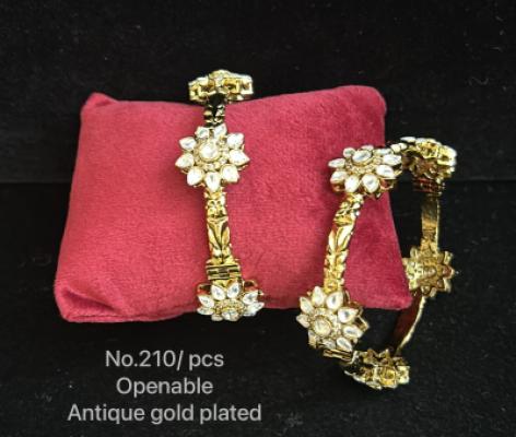 Antique Gold Plated Bangles