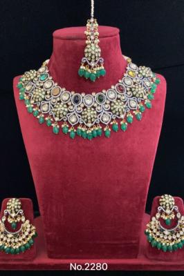 Multi-Stone Kundan Necklace Set