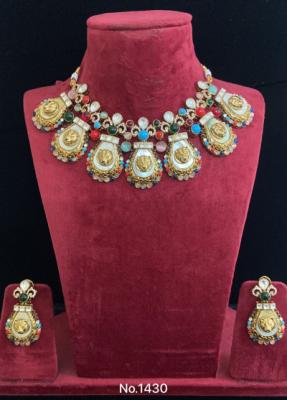 Multi-Stone Kundan Necklace Set