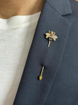 Gold Bee Lapel Pin