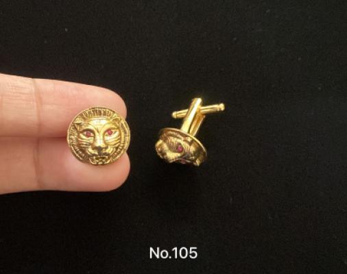 Gold Lion Cufflinks