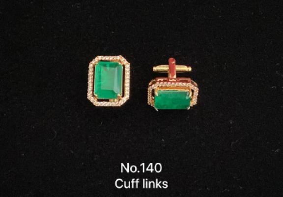 Emerald Cuff Links