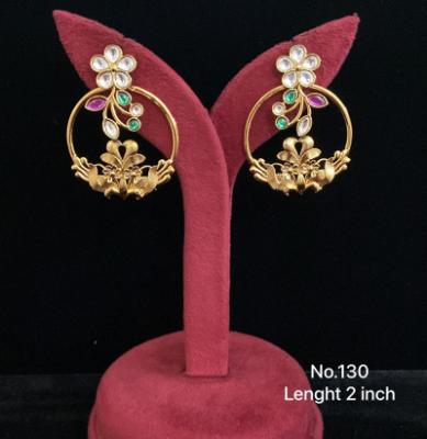 Gold Floral Hoop Earrings