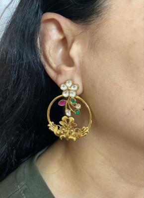 Gold Floral Earrings