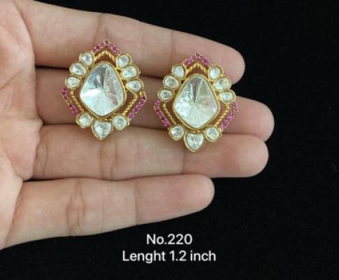 Gold and Pink Earrings