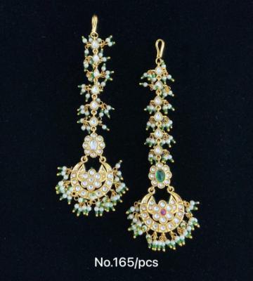 Gold Plated Earrings with Stones